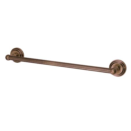 Kingston Brass Milano 18" Towel Bar, Antique Brass BA2712AB